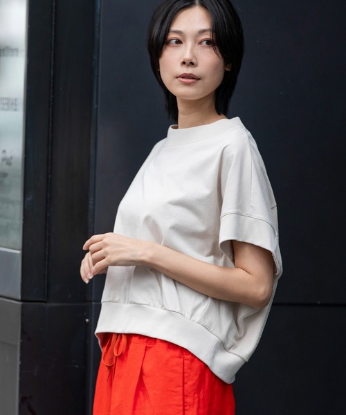 Munich(ミューニック)の「チュールドッキングプルオーバー(Tシャツ/カットソー・レディース・ホワイト/ブラック/グレイッシュベージュ・FREE)」の8枚目の写真