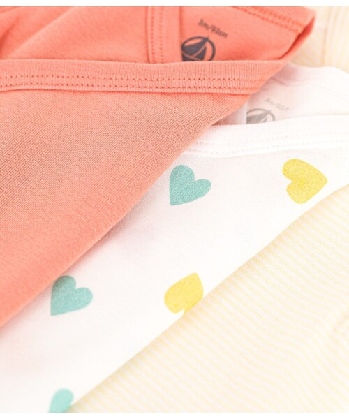 PETIT BATEAU（プチバトー）の「半袖あわせボディ３枚組（肌着・キッズ・その他1・6MONTH/3MONTH/12MONTH）」の3枚目の写真