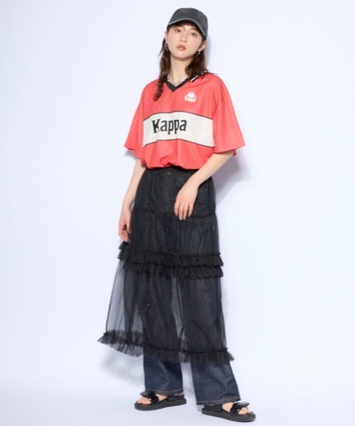 Kappa(カッパ)の「ゲームシャツ 襟TEE(Tシャツ/カットソー・メンズ・ブラック/オレンジ/グリーン・MEDIUM/LARGE/X-LARGE)」の18枚目の写真