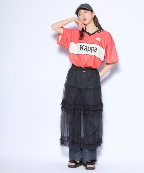 Kappa(カッパ)の「ゲームシャツ 襟TEE(Tシャツ/カットソー・メンズ・ブラック/オレンジ/グリーン・MEDIUM/LARGE/X-LARGE)」の19枚目の写真