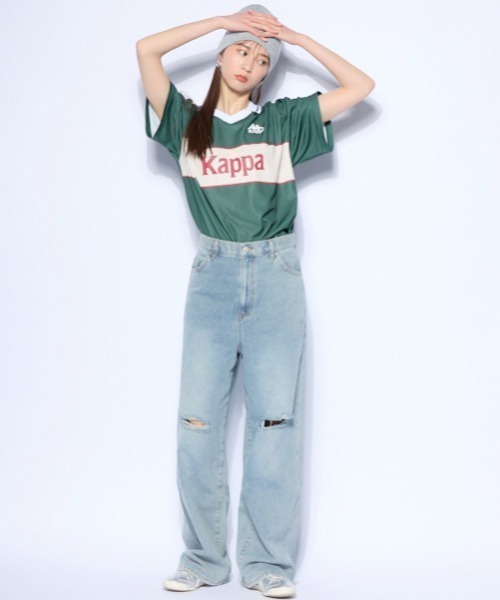 Kappa(カッパ)の「ゲームシャツ 襟TEE(Tシャツ/カットソー・メンズ・ブラック/オレンジ/グリーン・MEDIUM/LARGE/X-LARGE)」の22枚目の写真