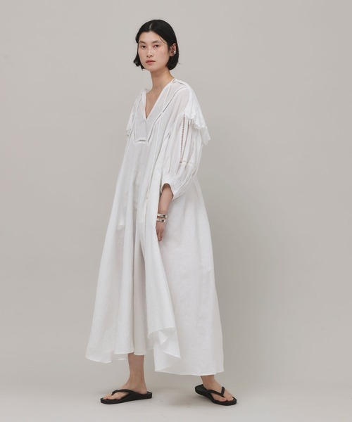 Curensology（カレンソロジー）の「Curensology(カレンソロジー)/ハンドスモッキングワンピース（ワンピース・レディース・ブラック/ホワイト・FREE）」の13枚目の写真