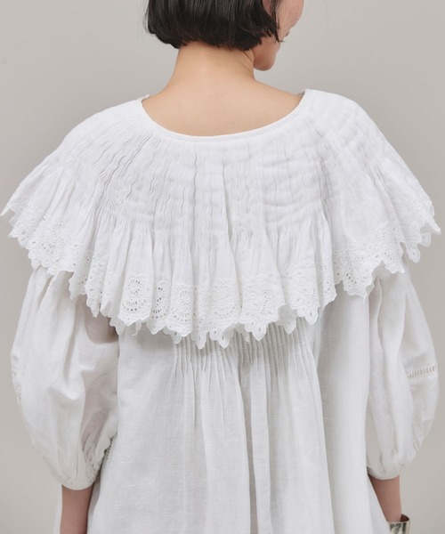 Curensology（カレンソロジー）の「Curensology(カレンソロジー)/ハンドスモッキングワンピース（ワンピース・レディース・ブラック/ホワイト・FREE）」の18枚目の写真