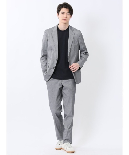 TAKA-Q(タカキュー)の「【ストレッチ ウォッシャブル イージーケア】タカキュー 2ボタン ジャケット ライトグレー(セットアップ可能)(スーツジャケット・メンズ・ライトグレー・MEDIUM/LARGE/X-LARGE/S/3L)」の11枚目の写真