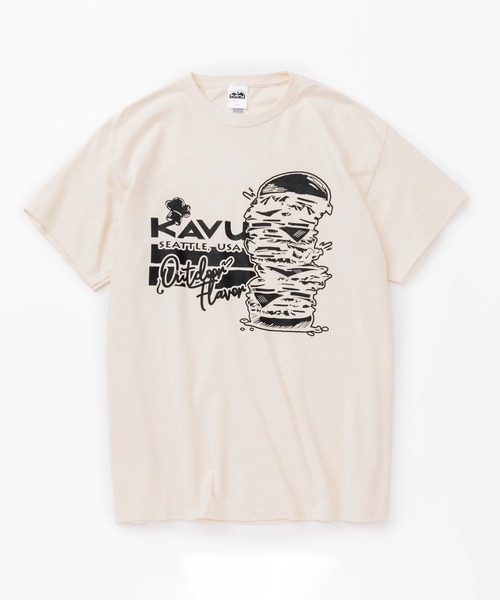 KAVU(カブー)の「KAVU/カブー Burger Tee/バーガーティー(Tシャツ/カットソー・メンズ・ホワイト/ナチュラル/ネイビー/ロイヤルブルー・MEDIUM/LARGE/X-LARGE)」の9枚目の写真