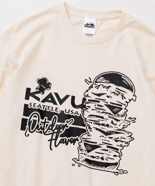 KAVU(カブー)の「KAVU/カブー Burger Tee/バーガーティー(Tシャツ/カットソー・メンズ・ホワイト/ナチュラル/ネイビー/ロイヤルブルー・MEDIUM/LARGE/X-LARGE)」の11枚目の写真