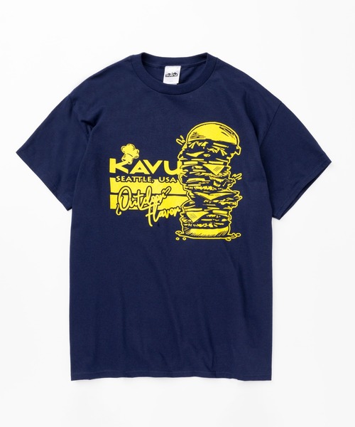 KAVU(カブー)の「KAVU/カブー Burger Tee/バーガーティー(Tシャツ/カットソー・メンズ・ホワイト/ナチュラル/ネイビー/ロイヤルブルー・MEDIUM/LARGE/X-LARGE)」の13枚目の写真