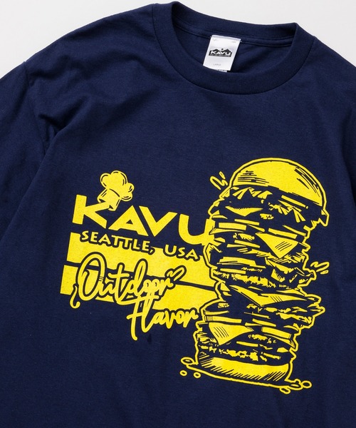 KAVU(カブー)の「KAVU/カブー Burger Tee/バーガーティー(Tシャツ/カットソー・メンズ・ホワイト/ナチュラル/ネイビー/ロイヤルブルー・MEDIUM/LARGE/X-LARGE)」の15枚目の写真