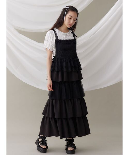 merry jenny（メリージェニー）の「ribbon ribbonベルクロサンダル（サンダル・レディース・アイボリー/ブラック・MEDIUM/LARGE）」の17枚目の写真