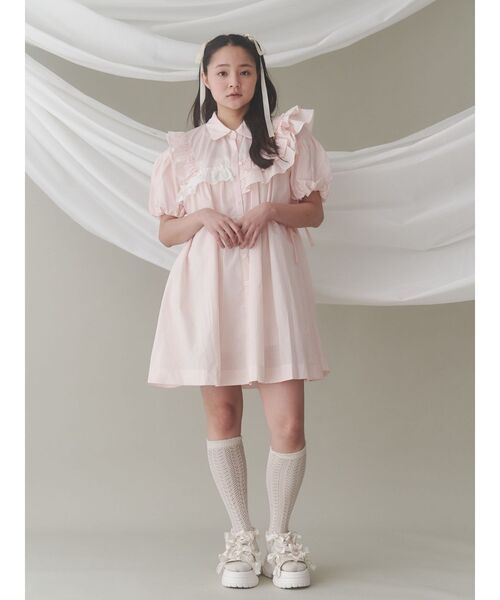 merry jenny（メリージェニー）の「ribbon ribbonベルクロサンダル（サンダル・レディース・アイボリー/ブラック・MEDIUM/LARGE）」の21枚目の写真