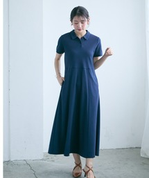 Petitjo | 小さいサイズ　吸汗速乾・UVカットポロマキシワンピース　低身長さん・小柄女性(ワンピース)