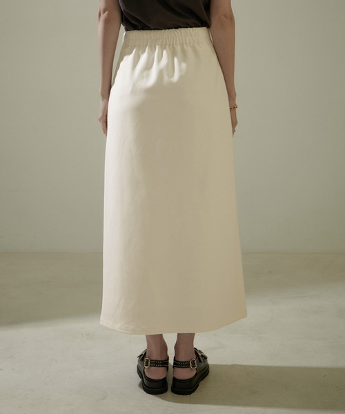 SALON adam et rope'（サロン アダム エ ロペ）の「【ZOZOTOWN限定】フロントタックペンシルロングスカート（スカート・レディース・ブラック/ベージュ/オフホワイト・マルチサイズ）」の16枚目の写真