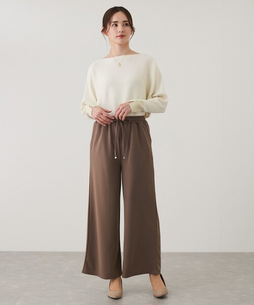Jayro(ジャイロ)の「ジョーゼットワイドパンツ(その他パンツ・レディース・ブラック/ベージュ/ブラウン系その他2・FREE)」の7枚目の写真