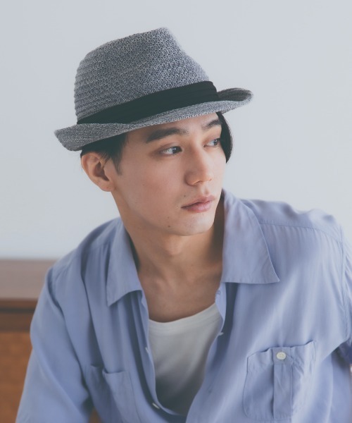 polcadot（ポルカドット）の「リネンミックスサーモ中折れ（ハット・メンズ・ベージュ/ブラック/グレー・FREE）」の2枚目の写真