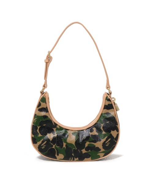 A BATHING APE(アベイシングエイプ)の「ABC CAMO HAND BAG(ハンドバッグ・レディース・グリーン/ピンク・FREE)」の1枚目の写真