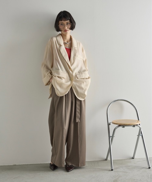 リボン付き ジャケット スーツ スリット SALE30％OFF】【多機能すぎるきちんとジャケット】洗濯機で