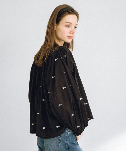 URBAN RESEARCH Sonny Label（アーバンリサーチサニーレーベル）の「Love embroideryブラウス（シャツ/ブラウス・レディース・ブラック/オフホワイト・FREE）」の7枚目の写真