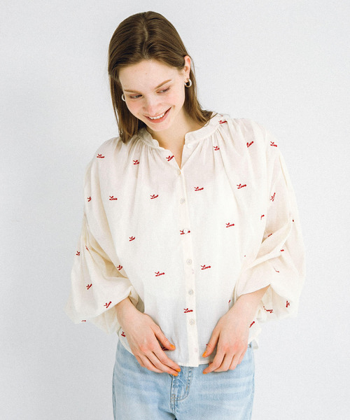 URBAN RESEARCH Sonny Label（アーバンリサーチサニーレーベル）の「Love embroideryブラウス（シャツ/ブラウス・レディース・ブラック/オフホワイト・FREE）」の16枚目の写真