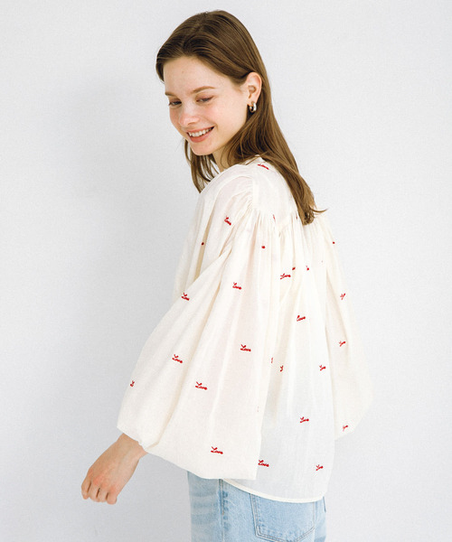 URBAN RESEARCH Sonny Label（アーバンリサーチサニーレーベル）の「Love embroideryブラウス（シャツ/ブラウス・レディース・ブラック/オフホワイト・FREE）」の18枚目の写真