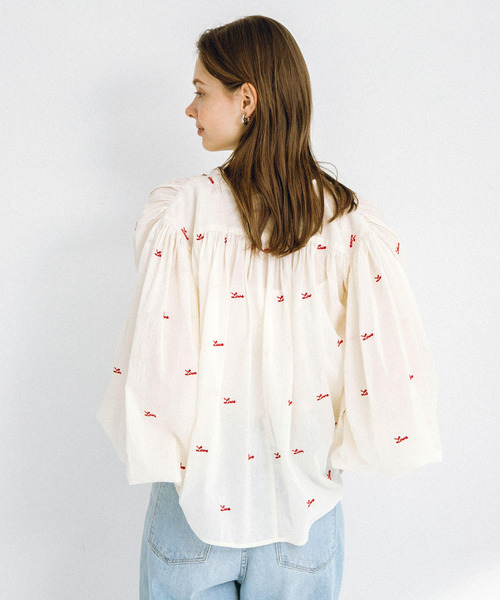 ブラウス シャツ Love embroideryブラウス レディース セール】Love embroideryブラウス（シャツ/ブラウス）｜URBAN