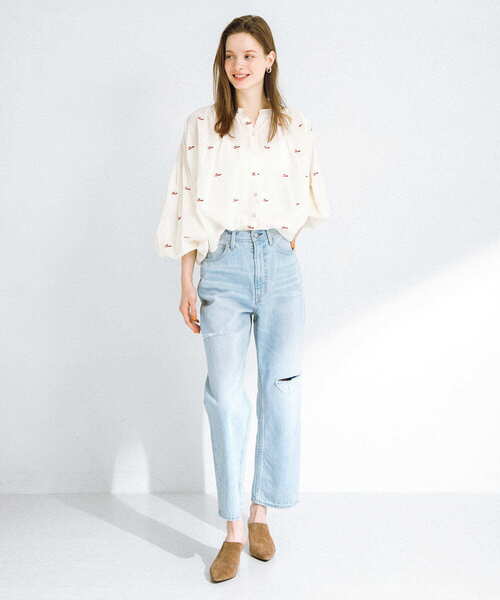 URBAN RESEARCH Sonny Label（アーバンリサーチサニーレーベル）の「Love embroideryブラウス（シャツ/ブラウス・レディース・ブラック/オフホワイト・FREE）」の21枚目の写真