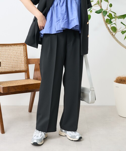 FREAK'S STORE(フリークスストア)の「接触冷感/UV リネンタッチ ショートスリーブ ジャケットセットアップ(セットアップ・レディース・グレー/オフホワイト/ブラック・MEDIUM/SMALL)」の15枚目の写真