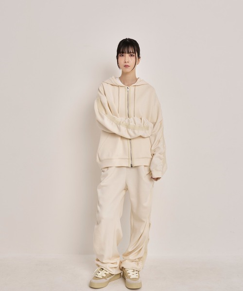 Nora Lily(ノラリリー)の「【Nora Lily】Line Gathering Pants(その他パンツ・メンズ・オフホワイト/ヘザーグレー/ブラック・FREE)」の8枚目の写真