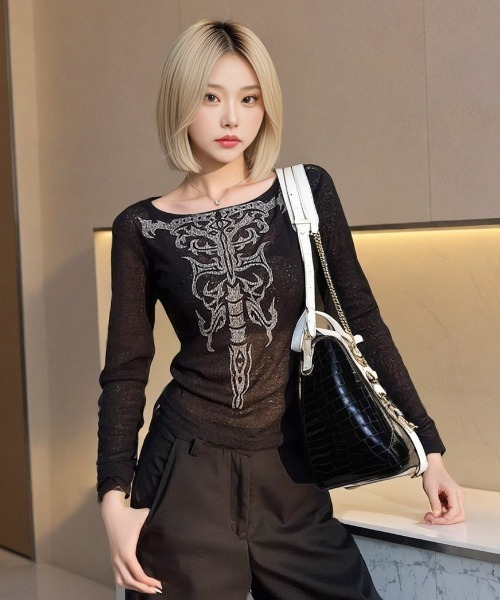 tシャツ A'GEM/9 × .kom 「.KOM/ドットケーオーエム」 ビンテージデザインロングTシャツ レディース メンズ A'GEM/9 × .kom 『.KOM/ドットケーオーエム』 ビンテージ