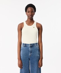 LACOSTE | ワンポイントロゴ エッセンシャルリブニットタンクトップ(タンクトップ)