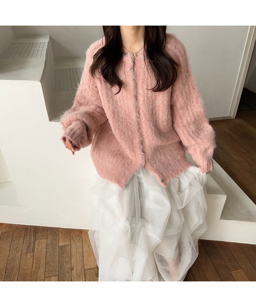 カーディガン 「 Ogue. 」 mote funwari cardigan（モテふんわりカーディガン） レディース Ogue. ] mote funwari cardigan（モテふんわりカーディガン