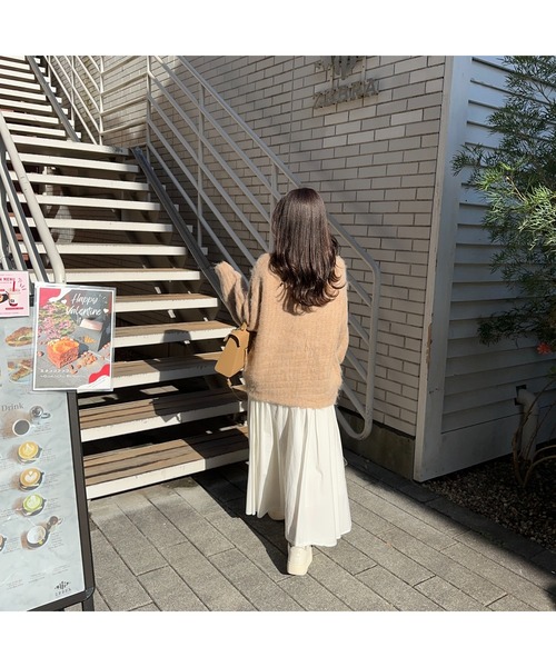 Ogue.（オグ）の「[ Ogue. ] shaggy cardigan outer（シャギーカーディガンアウター）（カーディガン/ボレロ・レディース・ピンク/ベージュ/オートミール・FREE）」の18枚目の写真