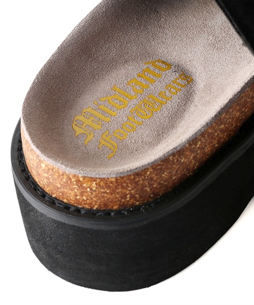 Midland FootWears（ミッドランド フットウエアーズ）の「＋5㎝ ハイソール ダブルベルト ボリューム デザインサンダル / Midland Footwears 000014（サンダル・メンズ・ブラック/ベージュ/ブラック系その他・S/M/L）」の16枚目の写真