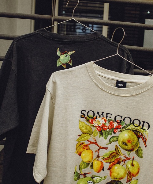 HUF(ハフ)の「ORCHARDS TEE(Tシャツ/カットソー・メンズ・ナチュラル/ブラック・X-SMALL/SMALL/MEDIUM/LARGE/X-LARGE/XX-LARGE)」の9枚目の写真