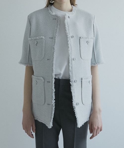 LE CIEL BLEU（ルシェルブルー）の「ツイードジャケット / Tweed