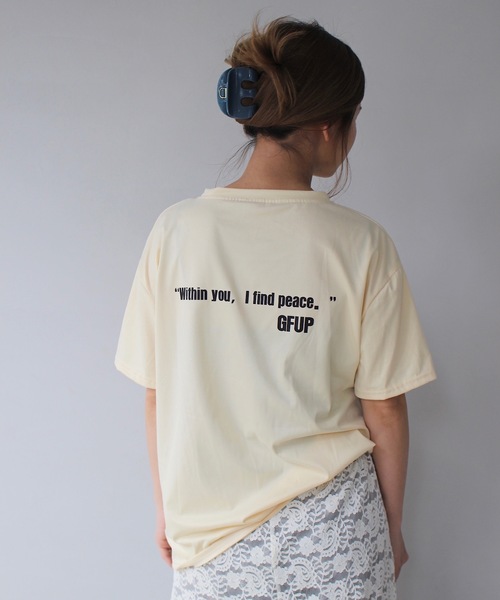 tシャツ 「SANSeLF」グラフィックロゴプリントTシャツ sanw25s053 レディース セール】【SANSeLF】グラフィックロゴプリントTシャツ