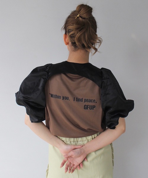 SANSeLF】グラフィックロゴプリントTシャツ sanw25s053（Tシャツ