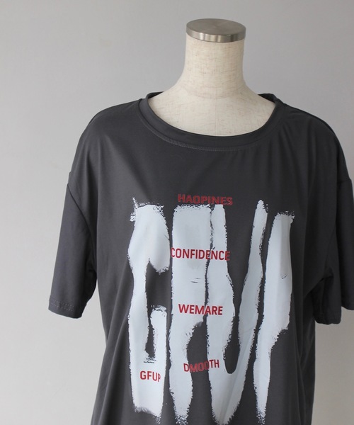 tシャツ 「SANSeLF」グラフィックロゴプリントTシャツ sanw25s053 レディース セール】【SANSeLF】グラフィックロゴプリントTシャツ