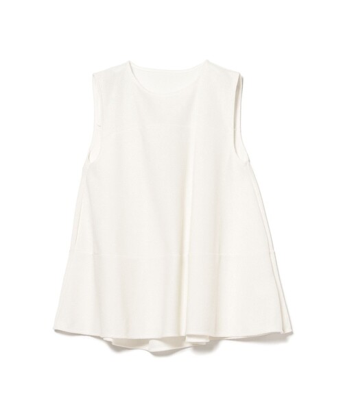 Demi-Luxe BEAMS（デミルクス ビームス）の「ラッセルメッシュ ノースリーブ プルオーバー［手洗い可］（Tシャツ/カットソー・レディース・ブラック/オフホワイト/グリーン・ONE SIZE）」の5枚目の写真