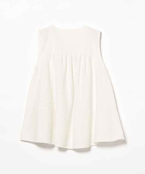 Demi-Luxe BEAMS（デミルクス ビームス）の「ラッセルメッシュ ノースリーブ プルオーバー［手洗い可］（Tシャツ/カットソー・レディース・ブラック/オフホワイト/グリーン・ONE SIZE）」の6枚目の写真