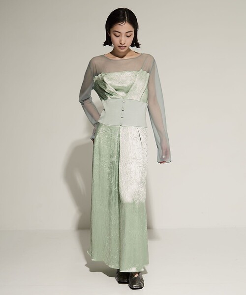 STUDIOUS(ステュディオス)の「【STUDIOUS/ステュディオス】Square Toe Pumps/スクエアトゥパンプス(パンプス・レディース・ブラック/シルバー・1/2)」の3枚目の写真