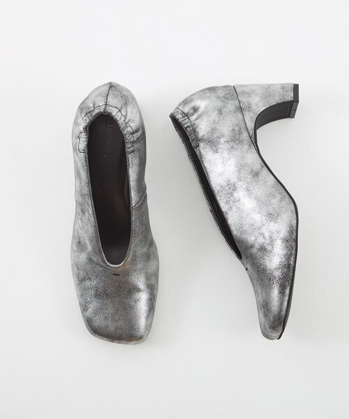 STUDIOUS(ステュディオス)の「【STUDIOUS/ステュディオス】Square Toe Pumps/スクエアトゥパンプス(パンプス・レディース・ブラック/シルバー・1/2)」の11枚目の写真