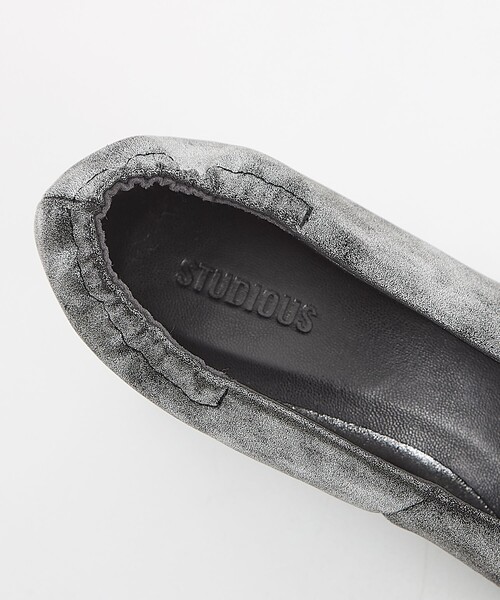 STUDIOUS(ステュディオス)の「【STUDIOUS/ステュディオス】Square Toe Pumps/スクエアトゥパンプス(パンプス・レディース・ブラック/シルバー・1/2)」の22枚目の写真