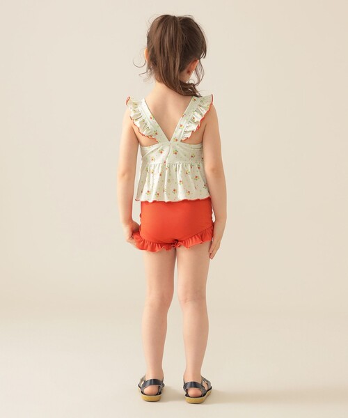 BEAMS mini（ビームスミニ）の「セパレート フリル スイムウェア  2025SS（100～130cm）（水着・キッズ・パープル系その他4/オレンジ・M(110～120)/L(120～130)/S(100～110)）」の10枚目の写真