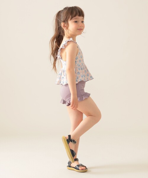 BEAMS mini（ビームスミニ）の「セパレート フリル スイムウェア  2025SS（100～130cm）（水着・キッズ・パープル系その他4/オレンジ・M(110～120)/L(120～130)/S(100～110)）」の16枚目の写真