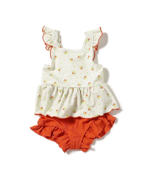 BEAMS mini（ビームスミニ）の「セパレート フリル スイムウェア  2025SS（100～130cm）（水着・キッズ・パープル系その他4/オレンジ・M(110～120)/L(120～130)/S(100～110)）」の18枚目の写真