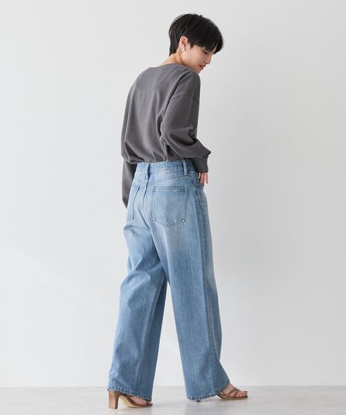 AMERICAN HOLIC（アメリカンホリック）の「ヘンリーネックラウンドミニ裏毛プルオーバー（スウェット・レディース・ホワイト系その他/ライトピンク/ブラック/チャコールグレー・M/L）」の9枚目の写真