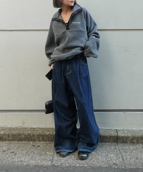 TEEN BOOP ダブルタックボーイズデニム インディゴブルー S 大人気 TEEN BOOP ダブルタックボーイズデニム インディゴブルー S 大人気