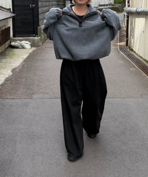 Teen Boop ダブルタックボーイズデニム　S　ネイビー TEEN BOOP ダブルタックボーイズデニム S TEEN BOOP ダブル