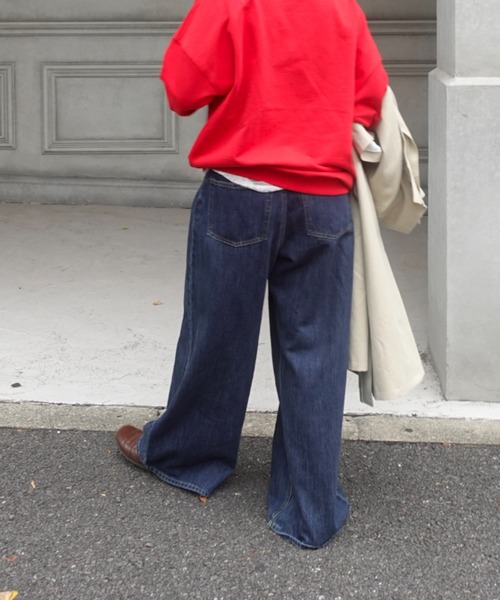 TEEN BOOP（ティーンブープ）の「【大人気デニム!!低身長から高身長まで着こなし抜群!!】ダブルタックボーイズデニム（デニムパンツ・レディース・ブルー/インディゴブルー/ブラック/ダークブルー・SMALL/MEDIUM）」の6枚目の写真