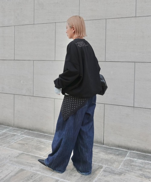 TEEN BOOP（ティーンブープ）の「【大人気デニム!!低身長から高身長まで着こなし抜群!!】ダブルタックボーイズデニム（デニムパンツ・レディース・ブルー/インディゴブルー/ブラック/ダークブルー・SMALL/MEDIUM）」の10枚目の写真